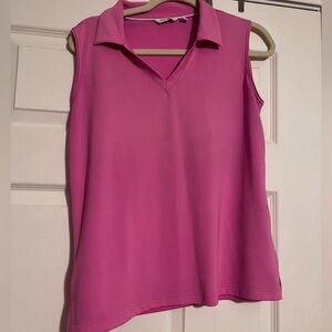 Lady Hagen Essentials pink golf top